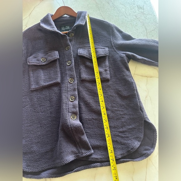 Sanctuary x Anthropologie Terra Knit Shacket Button Jacket Purple Women’s Small - Picture 10 of 12
